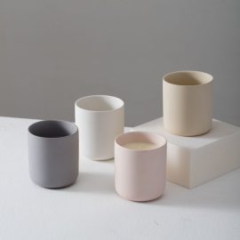 Matte Ceramic Candle Jars Bulk With Minimalist Design