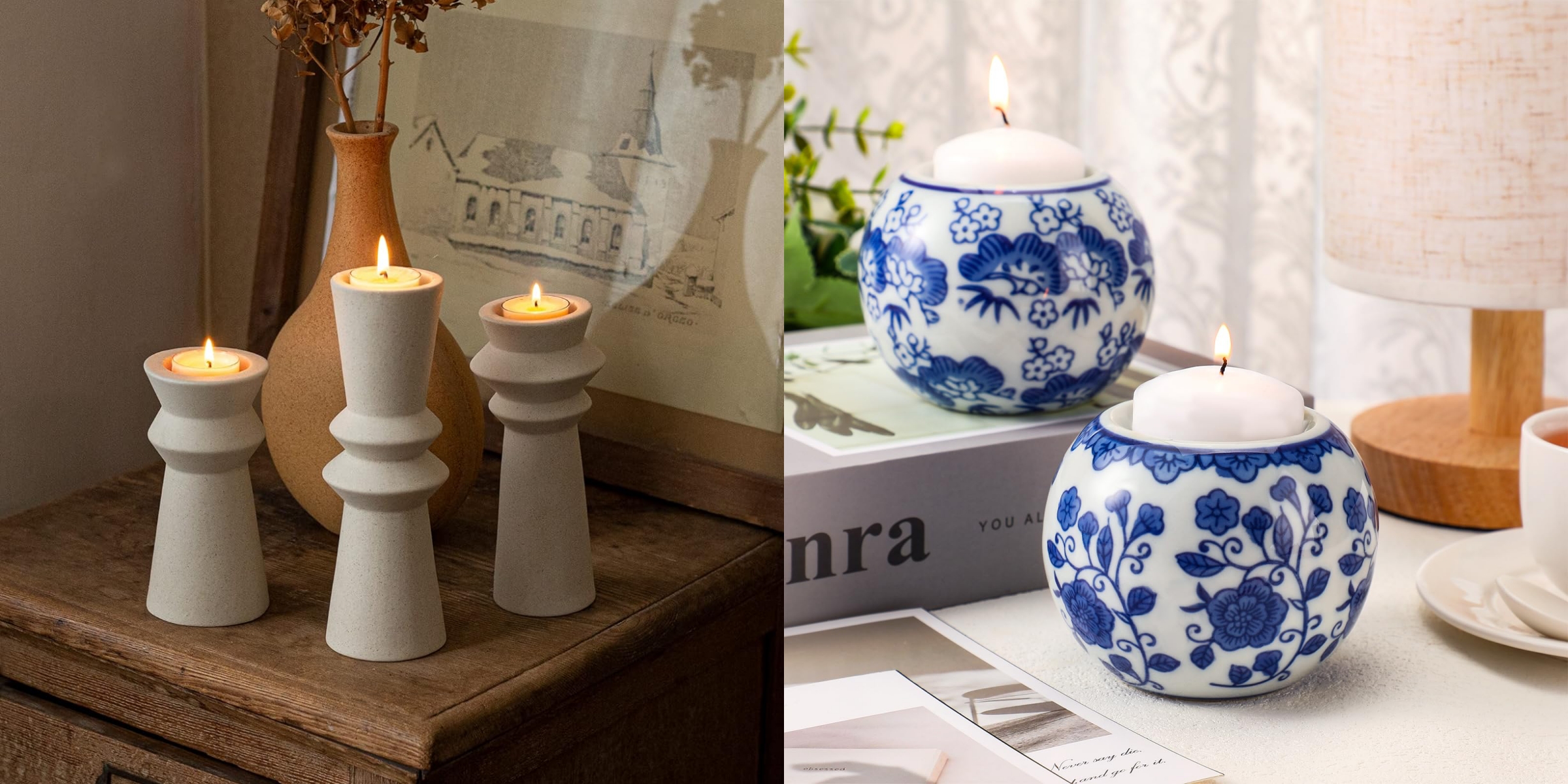 ceramic candle jars vs. porcelain candle jars