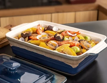 Keramik-Backformen Großhandel, Bulk-Backformen mit Deckeln-2