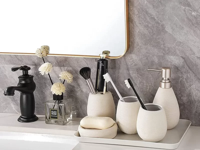 Modern Bulk Bath Accessories, Ceramic Bathroom Set Wholesale-4