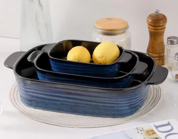 3-Piece Custom Baking Pan, Wholesale Ceramic Baking Dishes-2