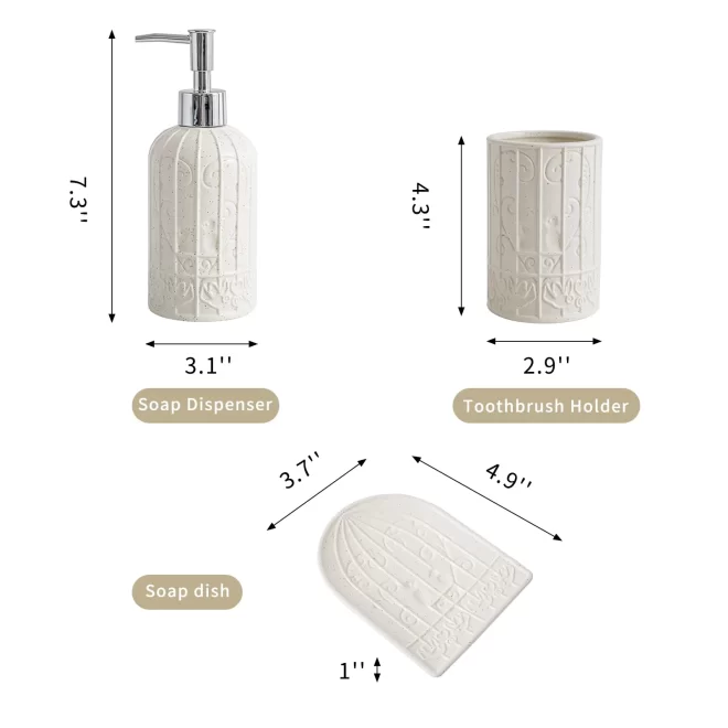 Birdcage Design Wholesale Bathroom Sets, Ceramic Bath Accessories-10