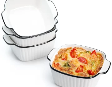 스퀘어 라메 킨스 도매, 세라믹 소형 베이킹 팬 대량 -5