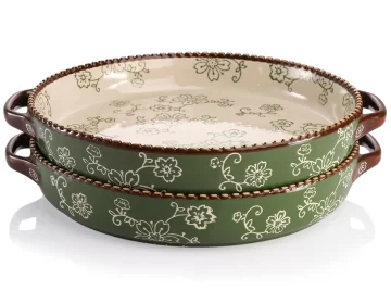 Plats à gratin ronds personnalisés, plats à gratin en céramique en vrac-2