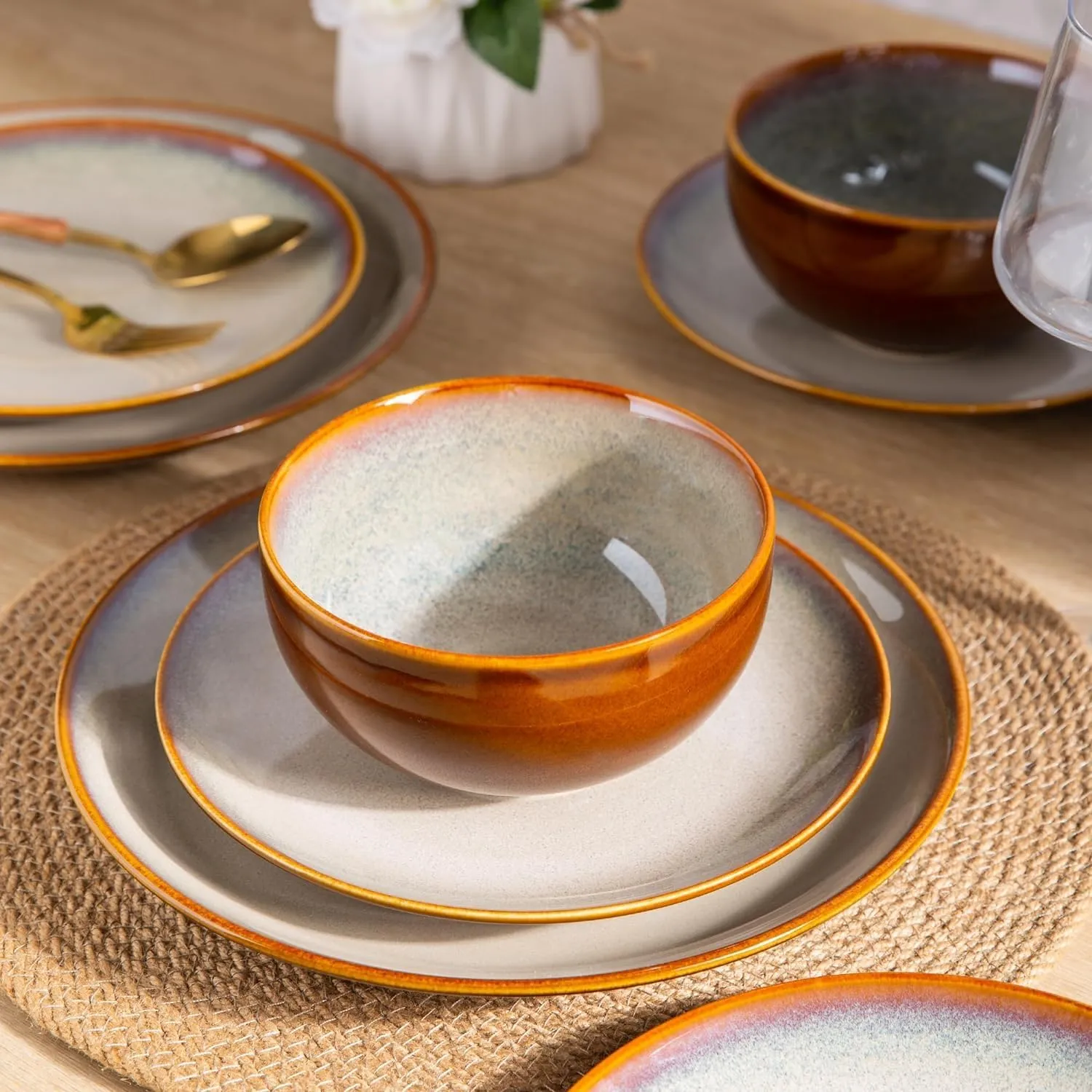 Tan Restaurant Crockery Wholesale, Custom Plates and Bowls-4