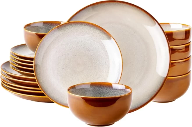 Tan Restaurant Crockery Wholesale, Custom Plates and Bowls-5