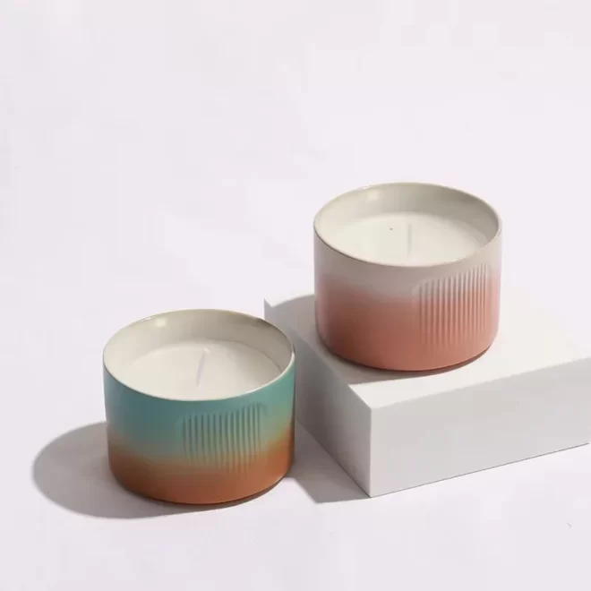 Gradient Unique Candle Jars Wholesale,Custom Candle Containers-7