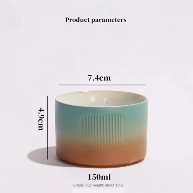 Gradient Unique Candle Jars Wholesale,Custom Candle Containers-6