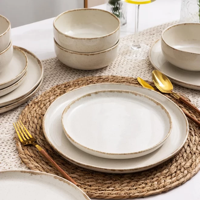 Rustic Ceramic Dinnerware Wholesale, Customized Dinner Set-1