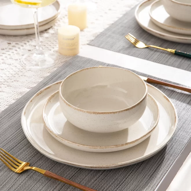 Rustic Ceramic Dinnerware Wholesale, Customized Dinner Set-3