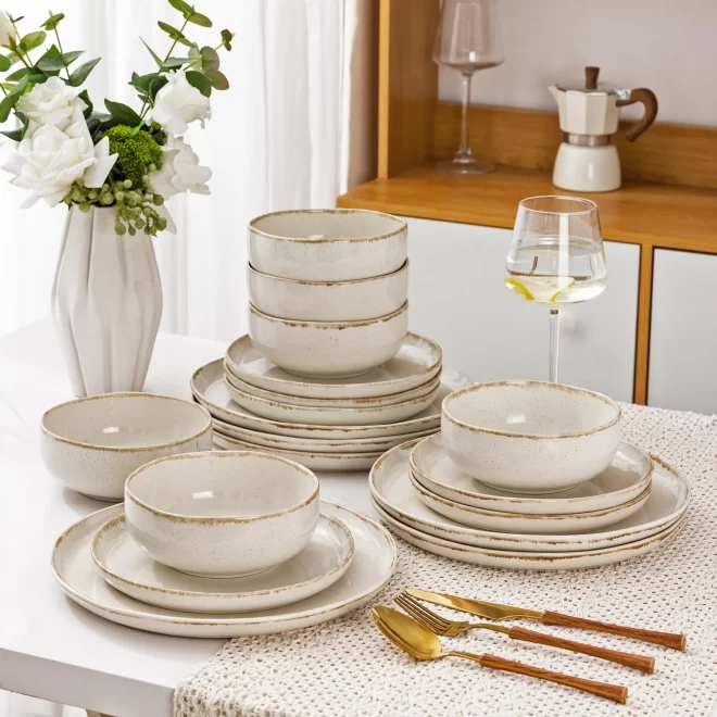 Rustic Ceramic Dinnerware Wholesale, Customized Dinner Set-7