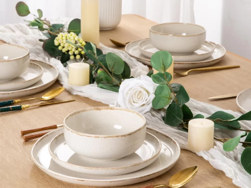 Rustic Ceramic Dinnerware Wholesale, Customized Dinner Set-6