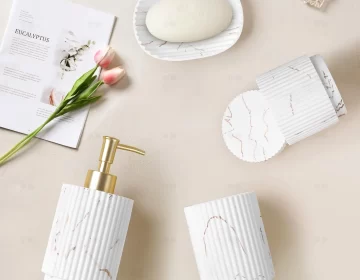 4 Piece Luxury Custom Bathroom Sets Bathroom Accessories Wholesale 3