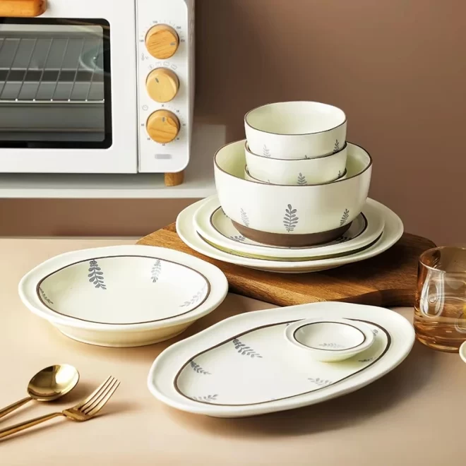 Pastoral Plates and Bowls Wholesale, Tableware Sets In Bulk-1