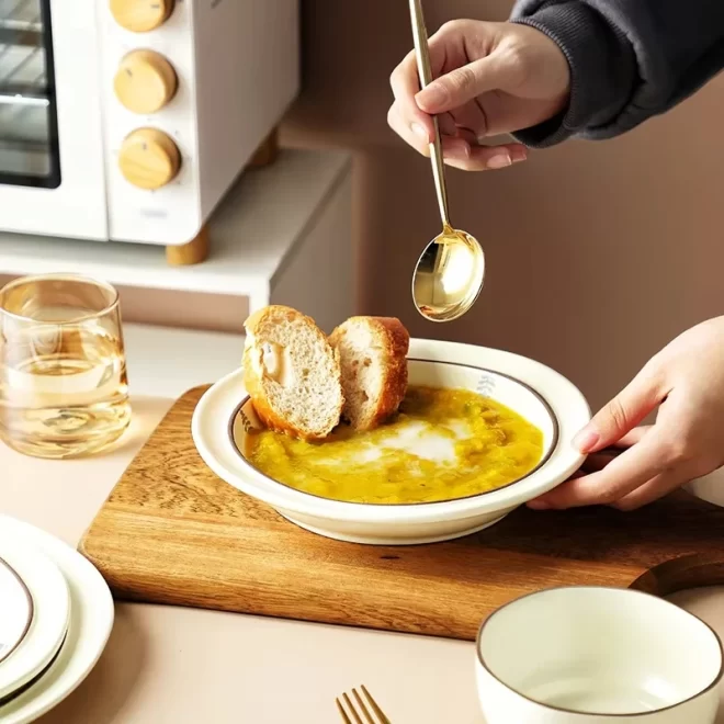 Pastoral Plates and Bowls Wholesale, Tableware Sets In Bulk-3