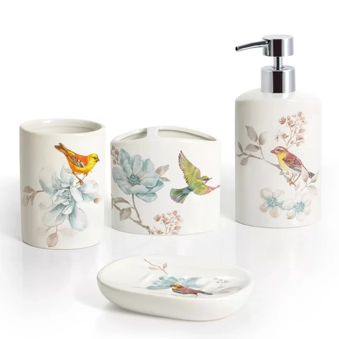 Elegant Wholesale Bath Accessories Set, Ceramic Bathroom Set-2