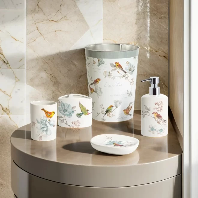 Elegant Wholesale Bath Accessories Set, Ceramic Bathroom Set-7
