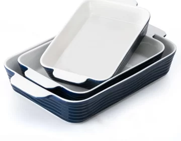 Panelas de cerâmica azul para bolos por atacado, panelas personalizadas-4