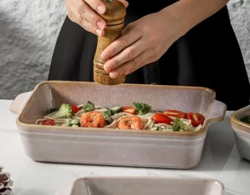 Steingut-Backform Großhandel, 3-teilige benutzerdefinierte Backformen Set-1