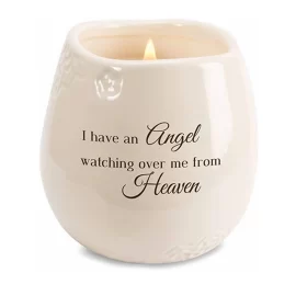 Recipientes para velas a granel, Tarros para velas conmemorativas con ángel en relieve al por mayor