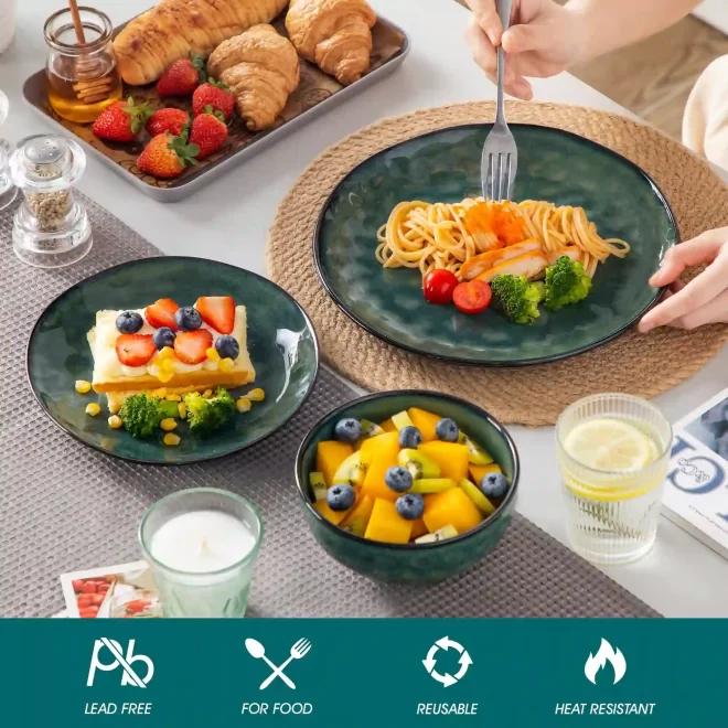Kiln-Changed Wholesale Dinner Set, Plates and Bowls In Bulk-1