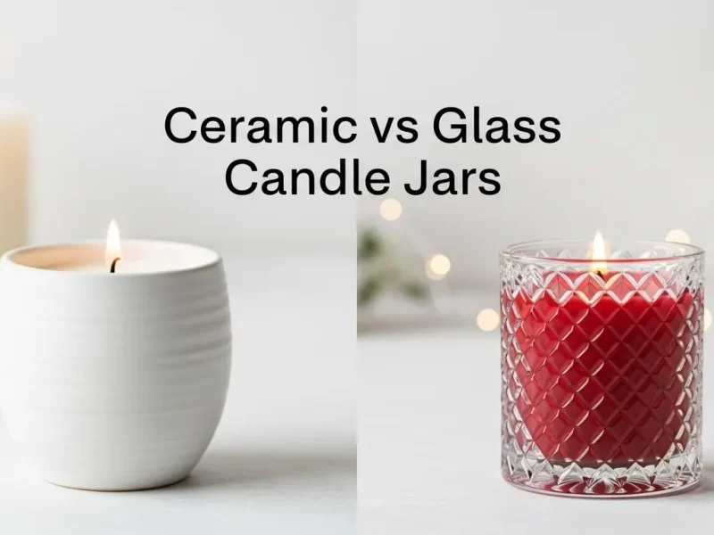 pots à bougies en céramique-vs pots à bougies en verre