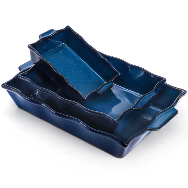 dark-blue-wholesale-bakeware-set-with-wavy-edge-custom-baking-dishes-2