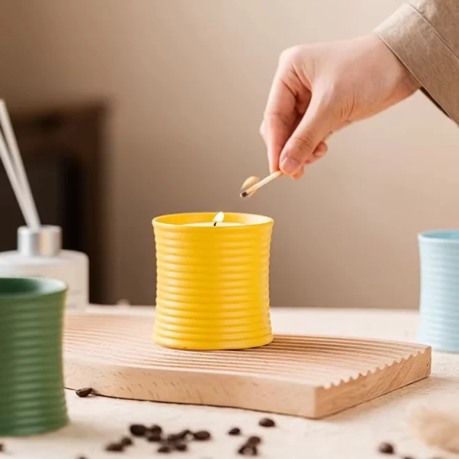 Modern Candle Containers In Bulk, Clay Candle Pots Wholesale-4