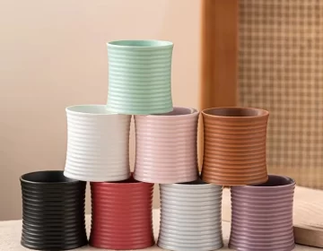 Modern Candle Vessel With Various Colors Custom Ceramic Candle Jars 8