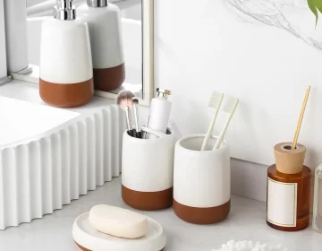 Modern Custom Bathroom Sets Ceramic Bathroom Accessories Wholesale
