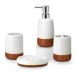 Modern Customized Bathroom Set, Ceramic Bathroom Accessories Wholesale