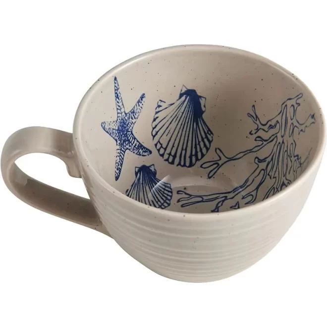 Wholesale Stoneware Plates and Bowls, Ocean Themed Tableware-5