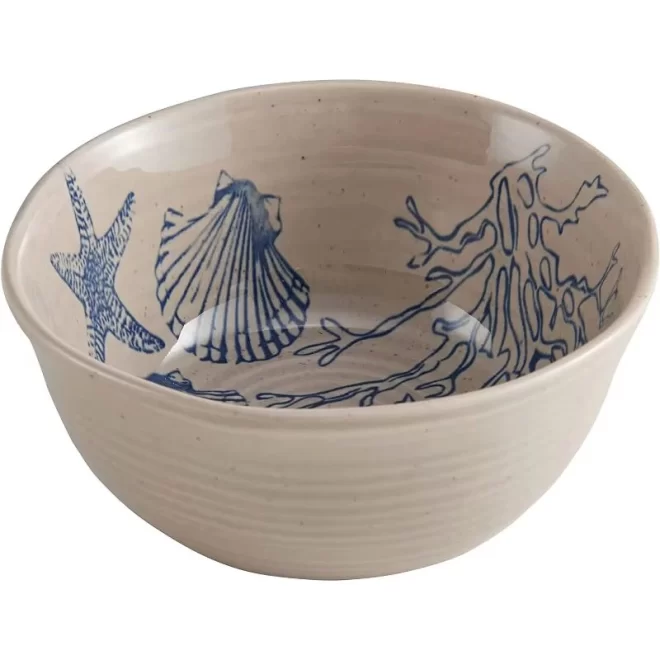 Wholesale Stoneware Plates and Bowls, Ocean Themed Tableware-9