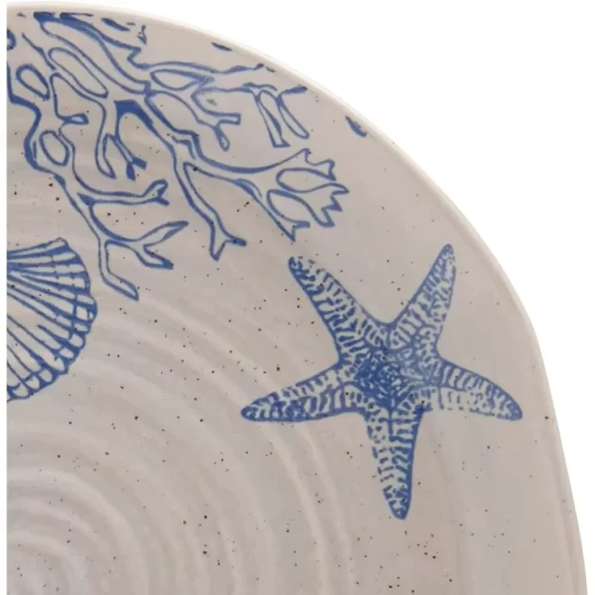 Wholesale Stoneware Plates and Bowls, Ocean Themed Tableware-6