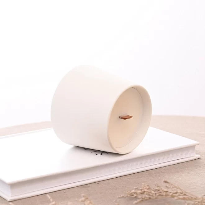 Minimalist Ceramic Vessels For Candles Wholesale Supply-2