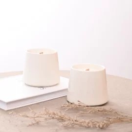 Minimalist Ceramic Vessels For Candles Wholesale Supply