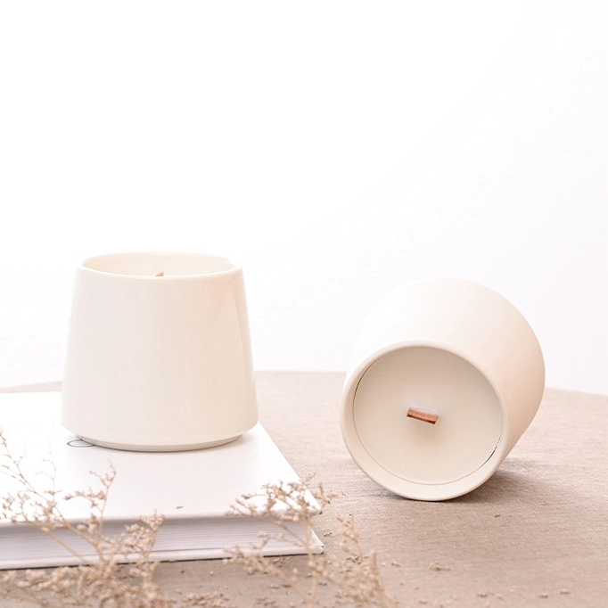 Minimalist Ceramic Vessels For Candles Wholesale Supply-1