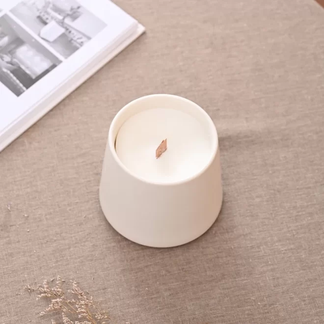 Minimalist Ceramic Vessels For Candles Wholesale Supply-3