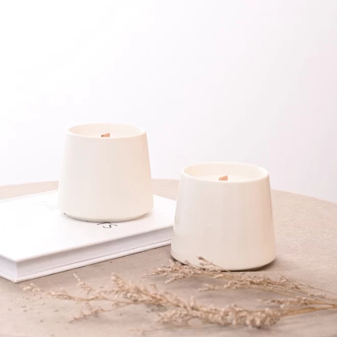 Minimalist Ceramic Vessels For Candles Wholesale Supply-6