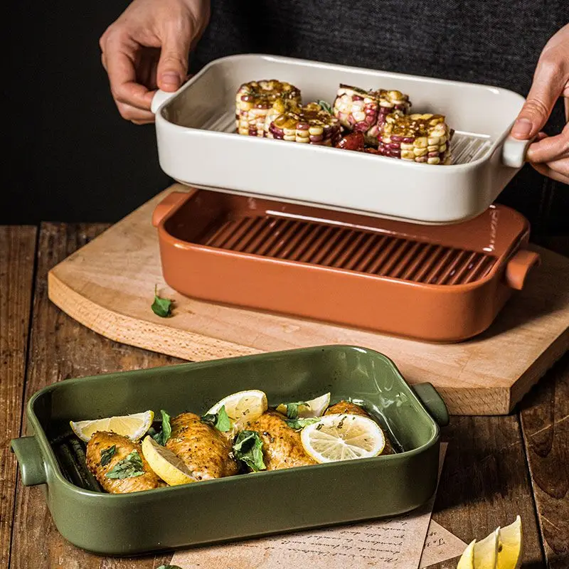 Factory Wholesale Casserole Dish, Various Color Baking Pans-1