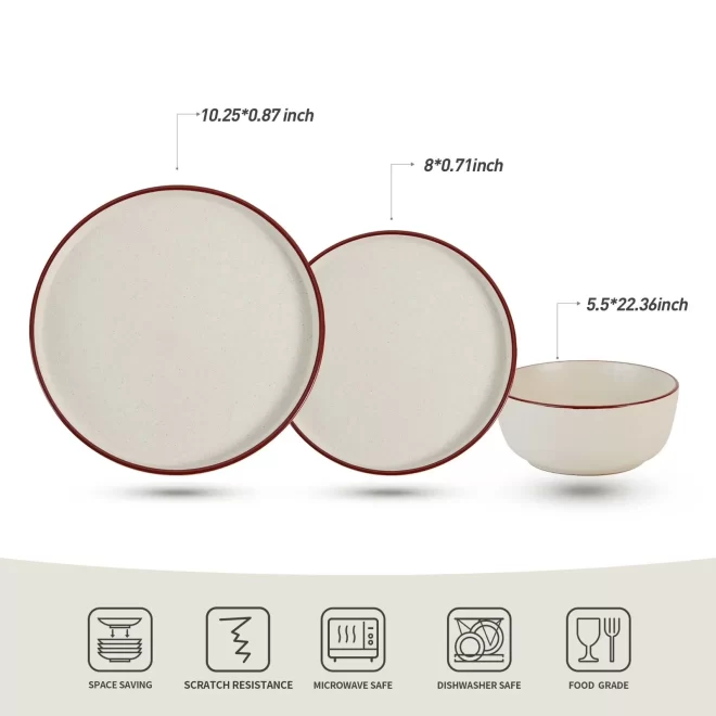 Bulk Solid Color Tableware, Modern Restaurant Dinnerware Set-5