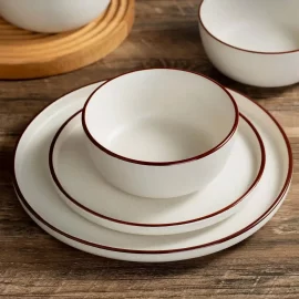 Bulk Solid Color Tableware, Modern Restaurant Dinnerware Set