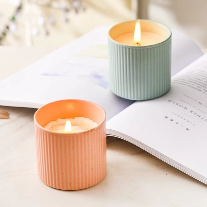 Luxury Candle Containers Wholesale, Morandi Color Candle Jar-9