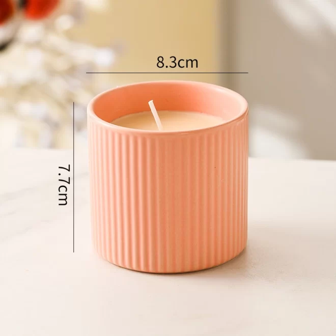 Luxury Candle Containers Wholesale, Morandi Color Candle Jar-5