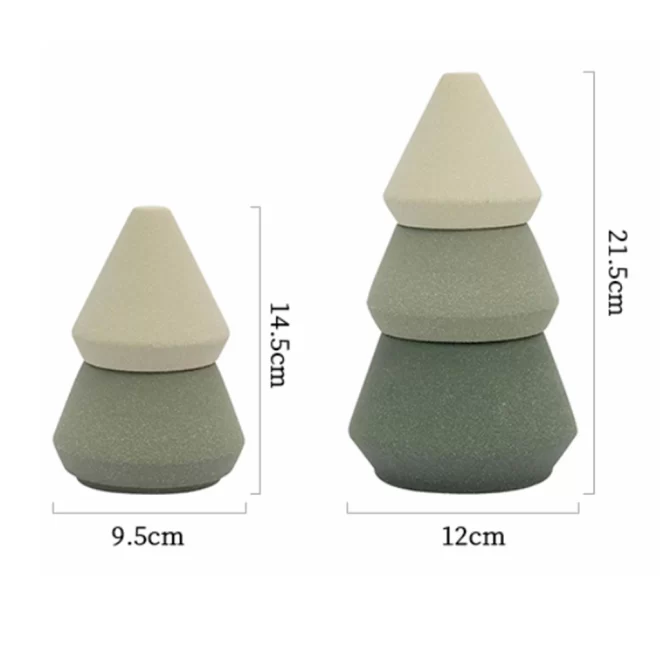 Stackable Pine Tree Containers For Candles Bulk Wholesale-4