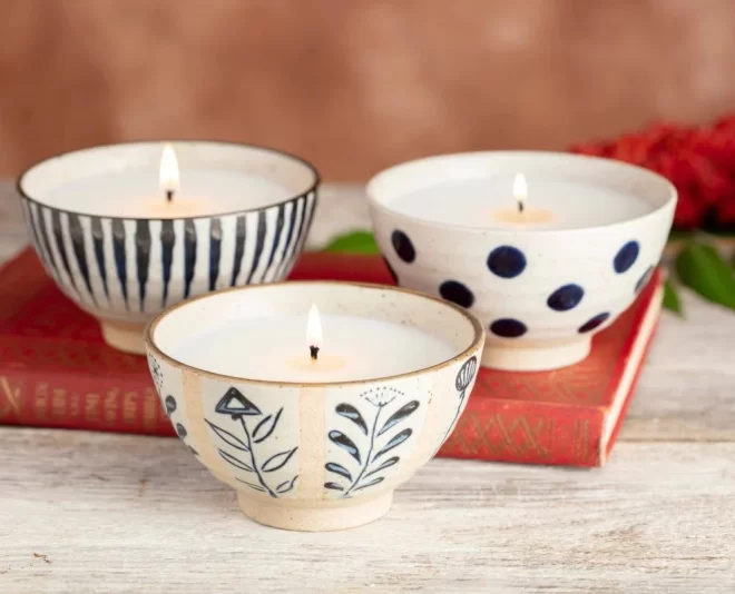 Unique Ceramic Candle Bowls Wholesale With Various Patterns-3
