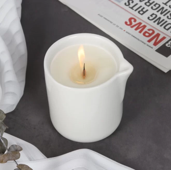 Ceramic Massage Candle Containers Wholesale With Spouts-1