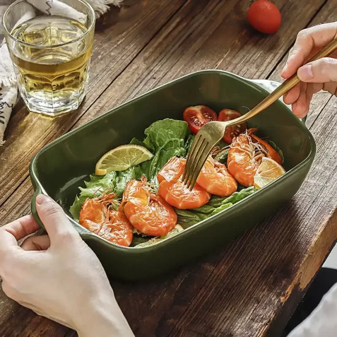 3-Piece Baking Dishes Set Wholesale, Ceramic Bakeware Supply-3