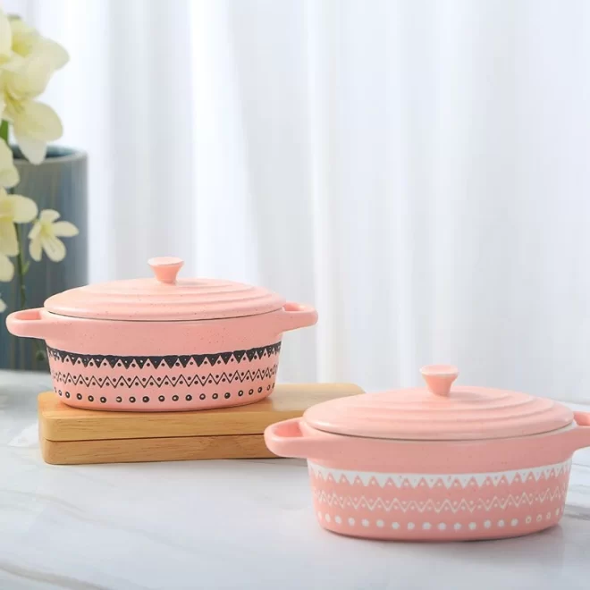 bohemian-customized-casserole-dish-with-lid-ceramic-baking-pan-wholesale-6