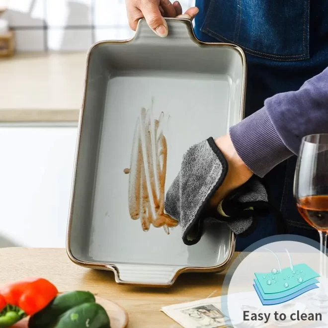 Ripple Texture Wholesale Baking Dish, Ceramic Kitchenware